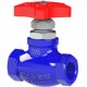 VAL GLOBO GAS CMS RECT ROSC 13MM AZUL