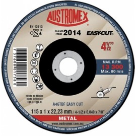 DISCO CORTE/METAL ESM P 4.5" 2014 EASY CUT AUSTROM