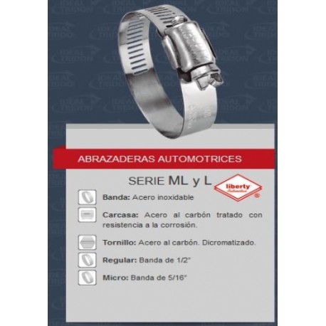 ABRAZ SINFIN AC INOX L-20 3/4X1-3/4" LIBERTY