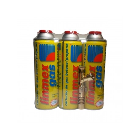 PAQ SOPLETE G-3 C/3 CART GAS 275GR LINMEX 1 150