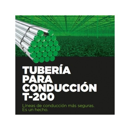 TUBO AC GALV T-200 C/R 25MM-6.40MT TUNA