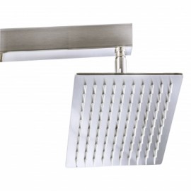 REGADERA&AC INOX CUAD 8" SATIN 7018 ALAN