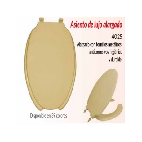 ASIENTO WC LUJO EL EDO-MEX M.4025-01 BCO