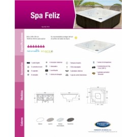 SPA FELIZ C/HID BCA 240X240X84 7010 FORMACRYL