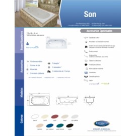 TINA SON S/HIDRO C/FALD S/MANIJAS 63002 FORMACRYL