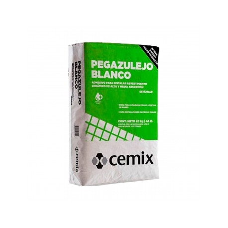 PEGAZULEJO BCO 20KG 30164 CEMIX