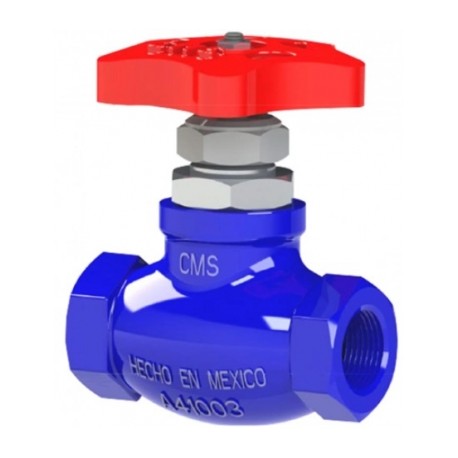 VAL GLOBO GAS CMS RECT ROSC 51MM AZUL