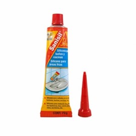 TUBO&SILICON SANISIL 70GR TRANS 539826 SIKA